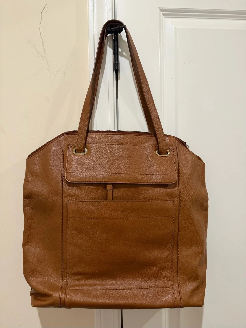 Banana Republic Leather Laptop Tote Bag
